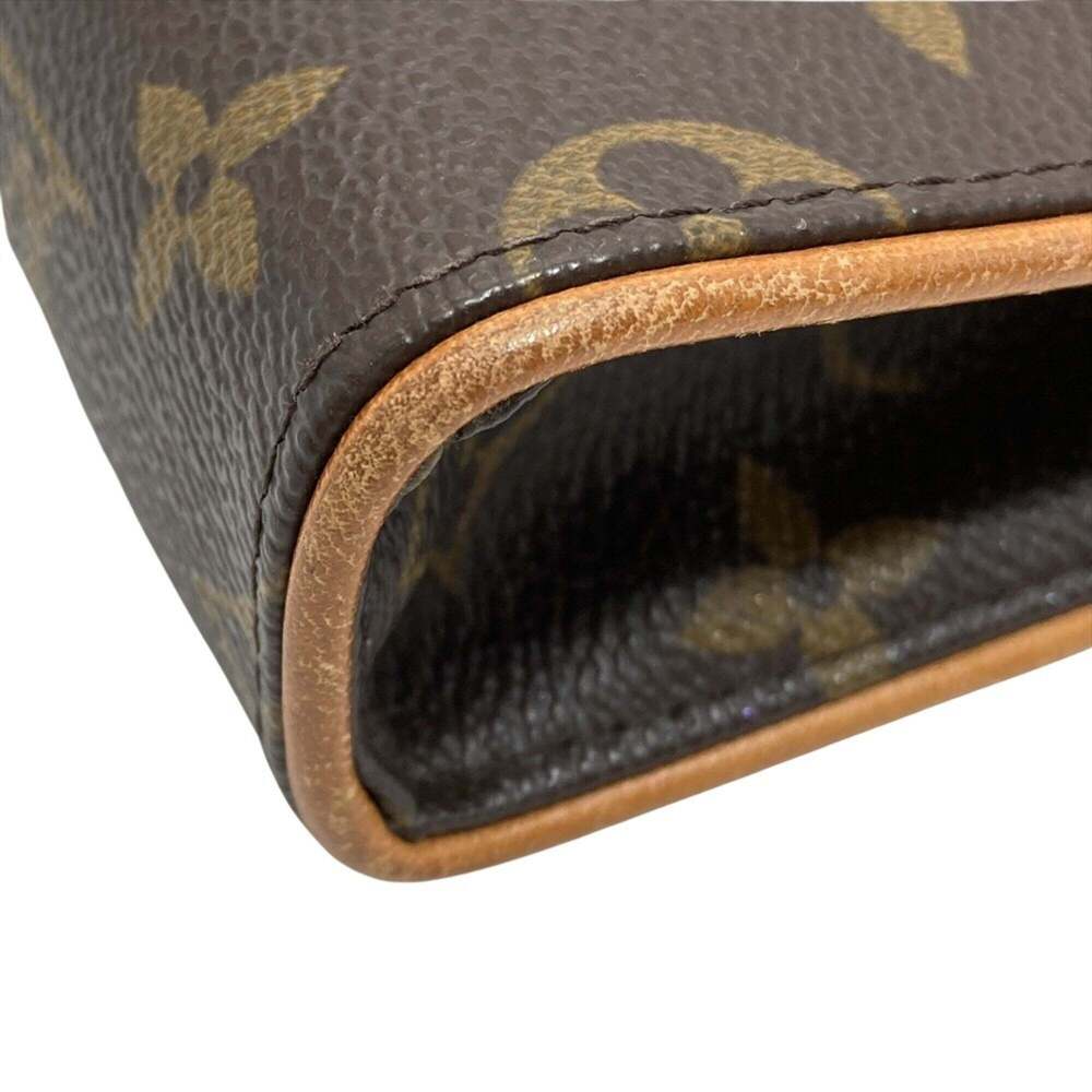 LOUIS VUITTON Authentic Brown Monogram Canvas Pochette Hobo Bag - Picture 5 of 11